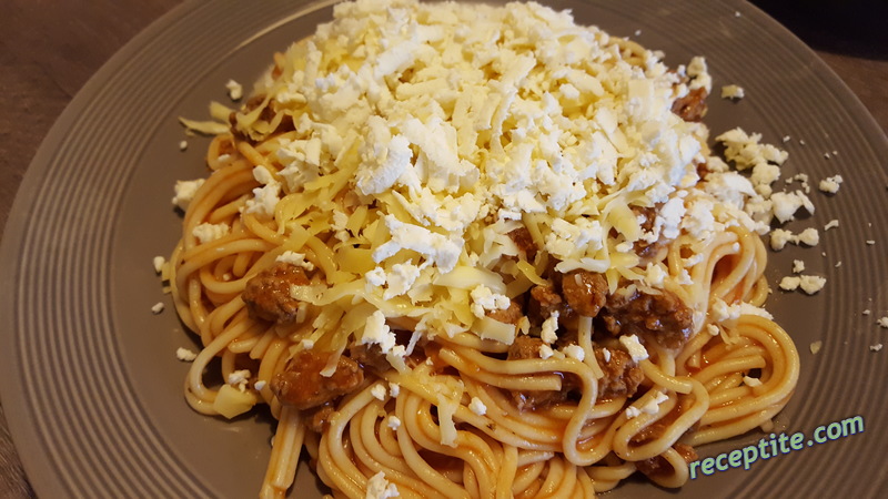 Снимки към Спагети с Италиански сос