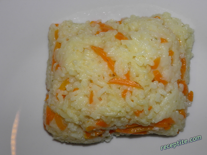Снимки към Ориз с моркови по монголски