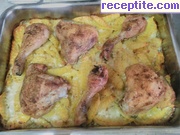снимка 5 към рецепта Пиле с картофи, майонеза и чесън
