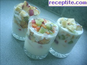 снимка 3 към рецепта Кисело мляко с плодове и корнфлейкс