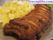 снимка 4 към рецепта Свински ребра с барбекю сос на фурна