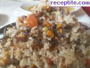 снимка 4 към рецепта Ориз с пилешко месо и зеленчуци на фурна