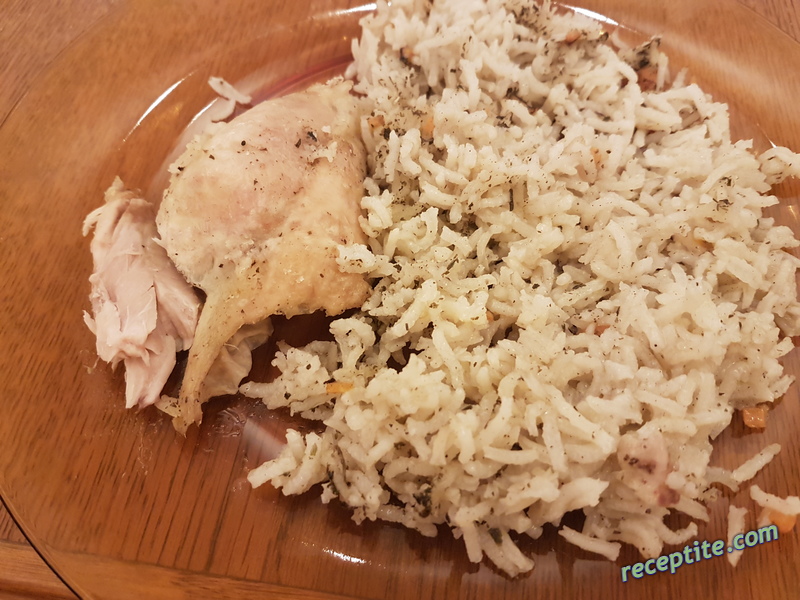 Снимки към Пиле с ориз на фурна