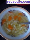 Бистра супа с картофи, моркови и фиде