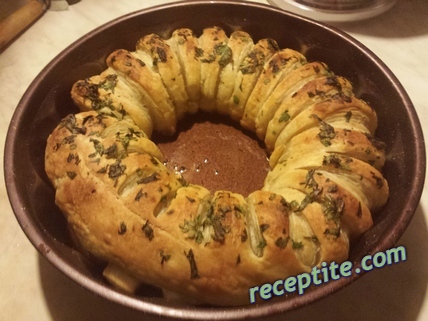 Снимки към Руло с кренвирш и моцарела