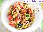 снимка 3 към рецепта Салата с кус-кус и тиквичка