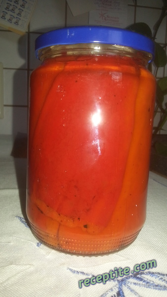 Снимки към Печени белени чушки
