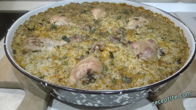 Снимки към Пиле с ориз на фурна