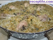 снимка 15 към рецепта Пиле с ориз на фурна