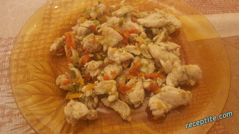 Снимки към Пилешки хапки със зеленчуци