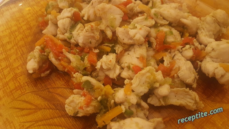 Снимки към Пилешки хапки със зеленчуци