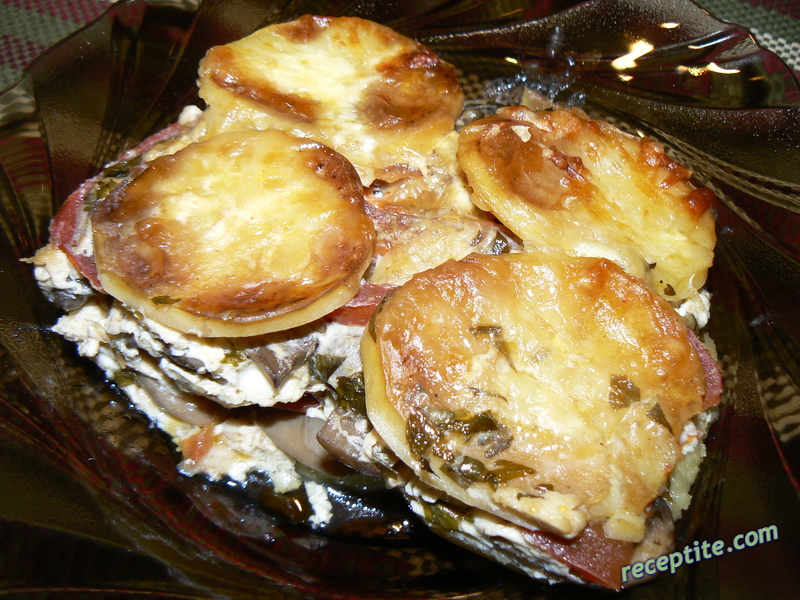 Снимки към Мусака от гъби и картофи