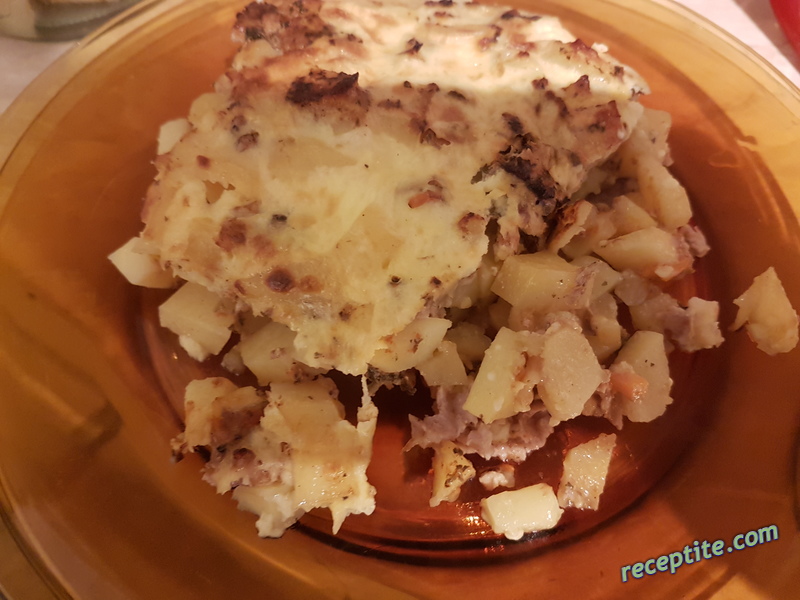 Снимки към Мусака с кайма и картофи, без пържене