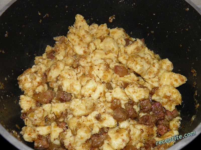 Снимки към Полента с панчета (Pancetta)