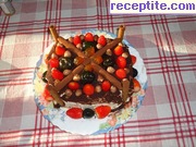 снимка 4 към рецепта Студена торта с бишкоти и плодове