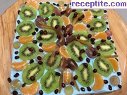 снимка 3 към рецепта Студена торта с бишкоти и плодове