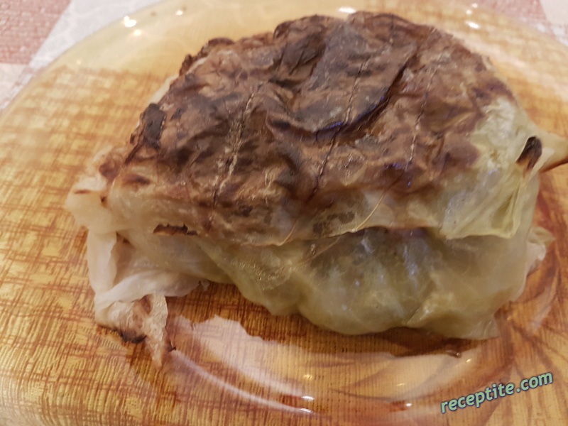 Снимки към Пържоли по шопски в кисело зеле