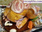 снимка 7 към рецепта Празнична пълнена  пуйка