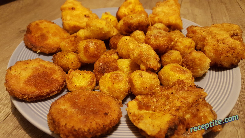 Снимки към Печени панирани картофи