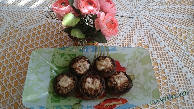 Снимки към Пълнени гъби с кайма и бекон