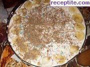снимка 1 към рецепта Бисквитена торта с два вида крем и банани