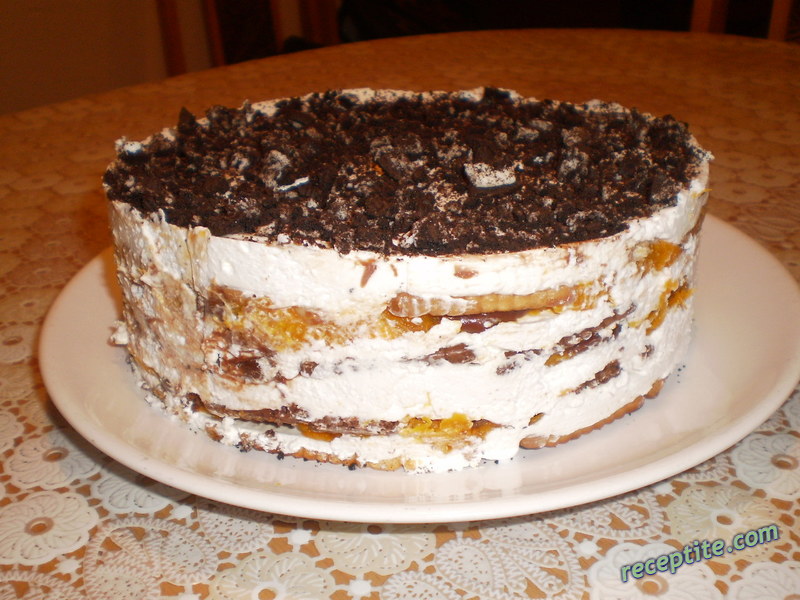 Снимки към Бисквитена торта с тиква и шоколад
