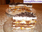 снимка 4 към рецепта Бисквитена торта с тиква и шоколад