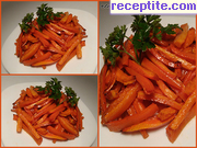 Гарнитура от моркови, печени на фурна