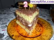 снимка 13 към рецепта Домашна торта с нишесте, орехи и шоколад
