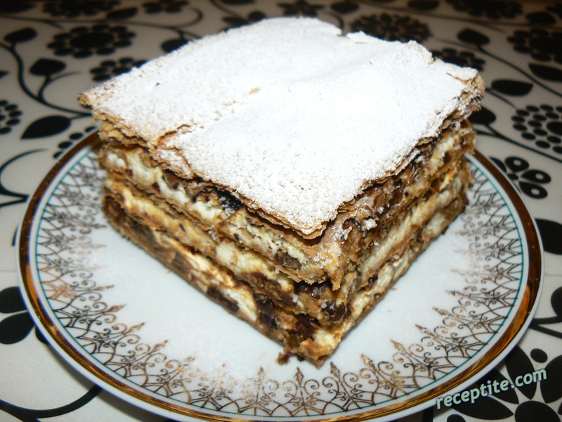 Снимки към Милфьой с маскарпоне и парченца шоколад