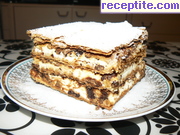 снимка 9 към рецепта Милфьой с маскарпоне и парченца шоколад