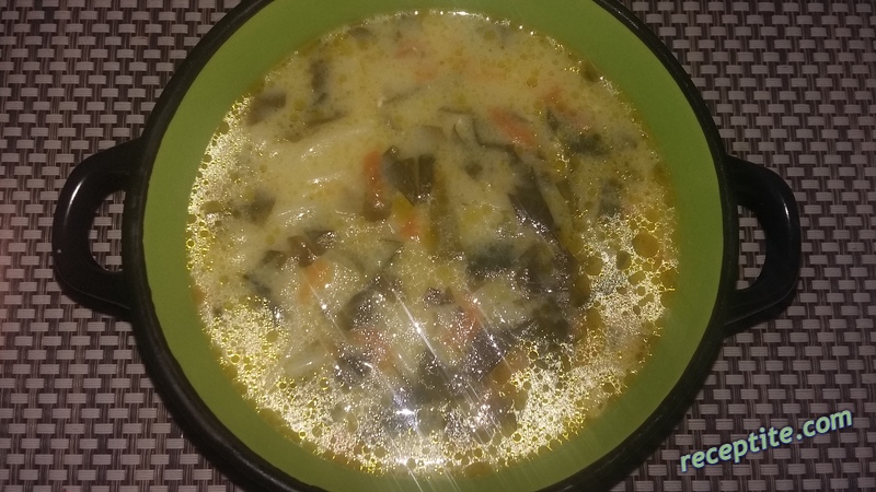Снимки към Супа от коприва или спанак