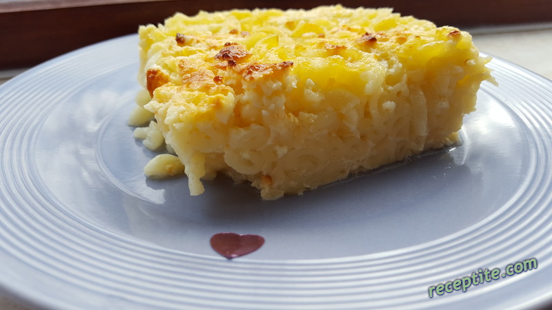 Снимки към Макарони на фурна с яйца и захар