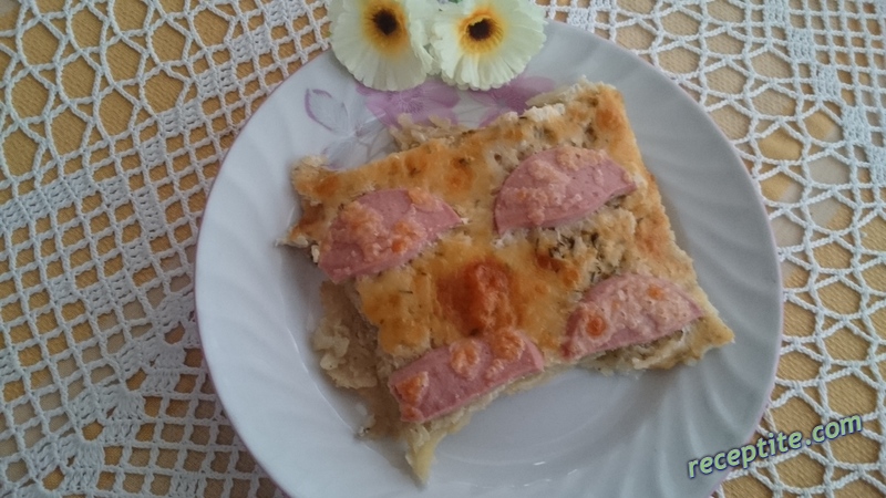 Снимки към Картофена пица с телешки салам
