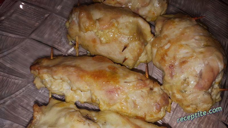 Снимки към Пилешки рулца с бира