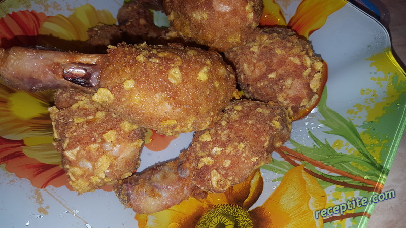 Снимки към Панирани пилешки кълки