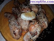 снимка 1 към рецепта Пилешки бутчета с кленов сироп и портокалов сок