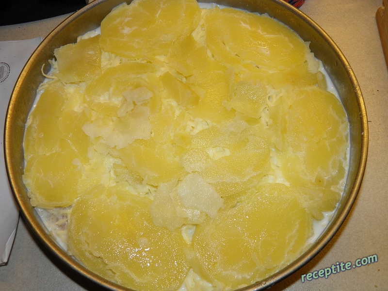 Снимки към Кашкавалени картофи