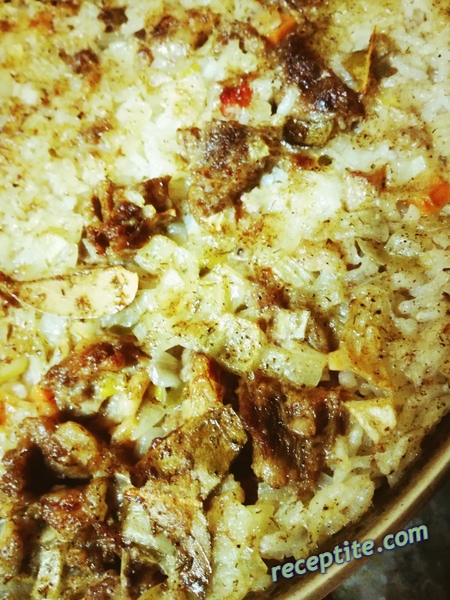 Снимки към Ориз с месо от буркан