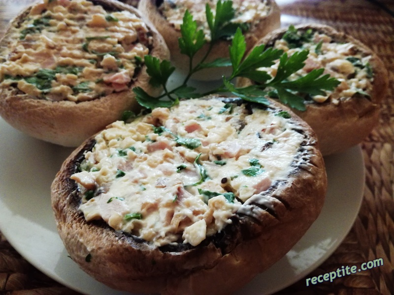 Снимки към Пълнени гъби с топено сирене
