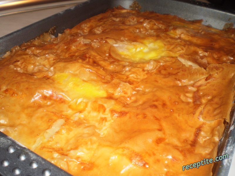 Снимки към Баница със сирене, ориз и яйца