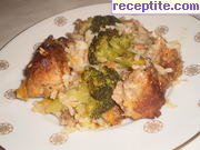 снимка 2 към рецепта Свинско с ориз и броколи на фурна