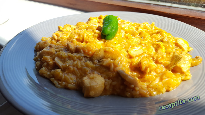 Снимки към Пиле с ориз, тиквичка и гъби