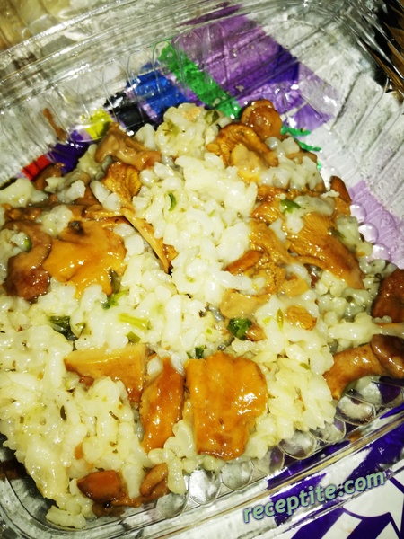 Снимки към Ориз с гъби асорти и телешки бульон