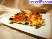 снимка 1 към рецепта Запеканка с броколи, сметана, моцарела и кашкавал