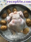 снимка 5 към рецепта Пиле, печено върху сол