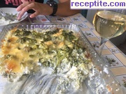 снимка 2 към рецепта Запеканка с броколи, сметана, моцарела и кашкавал