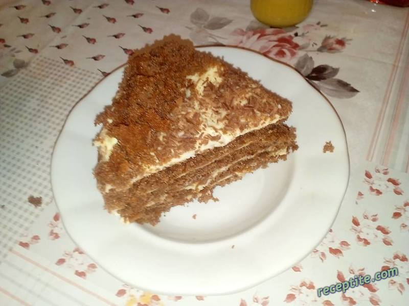 Снимки към Торта с готови блатове и маскарпоне