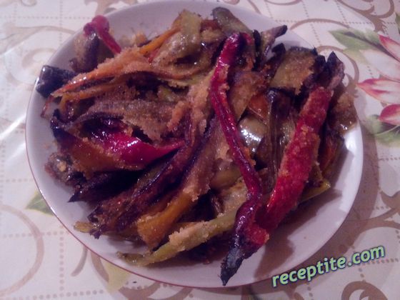 Снимки към Печени чушки с галета