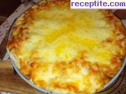 снимка 1 към рецепта Лазаня с гъби и маслини във форма за торта